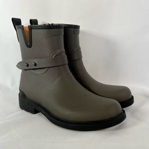 Rag & Bone Moto Rain Boot Green Size 39 US 8
